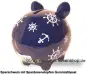 Preview: Sparschwein Kleinsparschwein Nautilus dunkelblau Keramik D